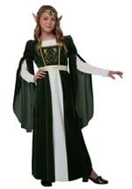 Girls Elven Renaissance Princess Dress Costume Alt 1