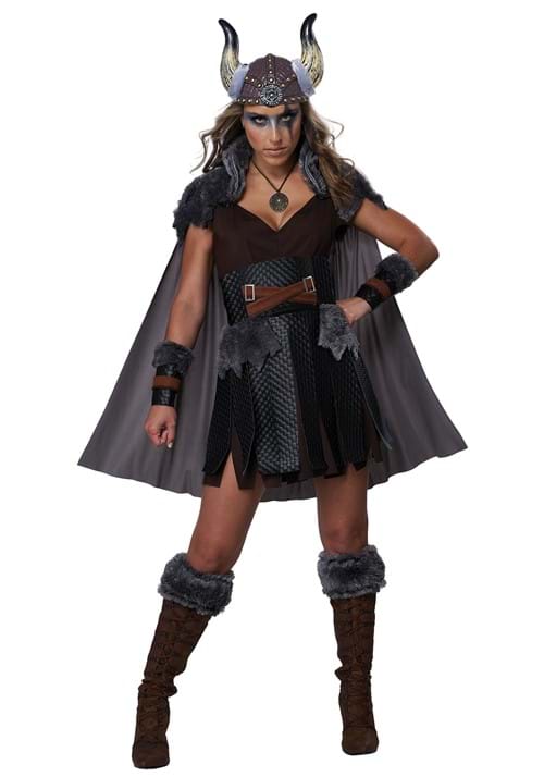 Womens Dark Warrior Viking Costume