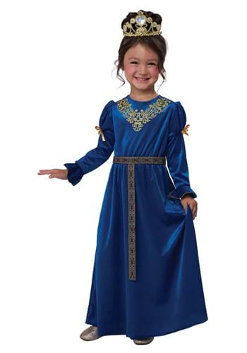 Girls Royal Blue Renaissance Princess Costume
