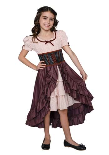 Wild West Saloon Cutie Costume Dress for Girls
