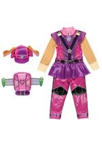 Girls Paw Patrol Dino Movie Deluxe Skye Costume Alt 2