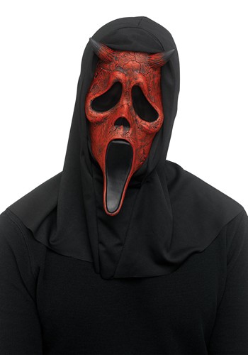 Ghost Face Aged Devil Face Costume Mask for Adults