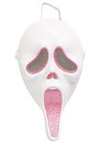 Pink Glitter Ghost Face Womens Costume Alt 1
