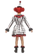 Girls Ghost Face Harlequin Costume Alt 2