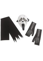 Girls Skele Stone Ghost Face Dress Costume Alt 1