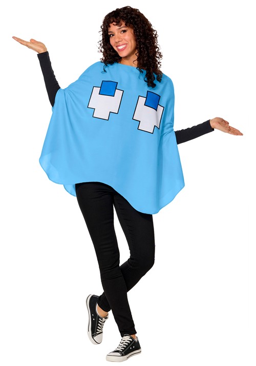 Adult PAC MAN Inky Poncho Costume