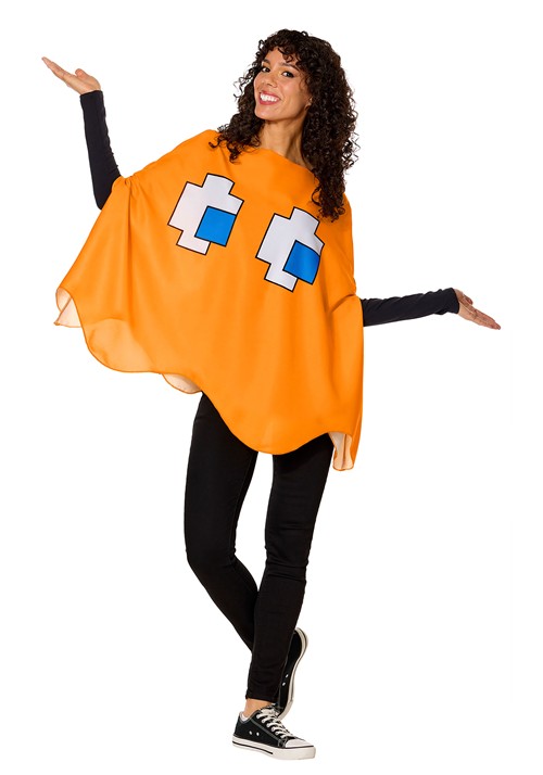 Adult PAC MAN Clyde Poncho Costume