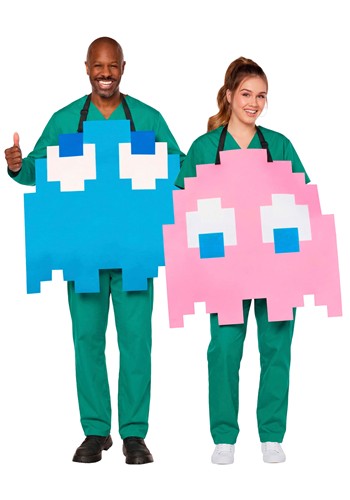 Adult PAC MAN Pinky Inky Reversable Costume