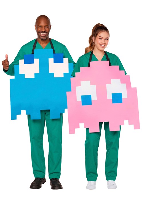 Adult PAC MAN Pinky Inky Reversable Costume