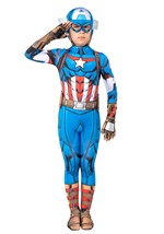 Boys Captain America Zentai Costume Alt 8