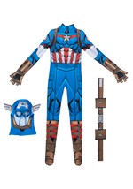 Boys Captain America Zentai Costume Alt 1