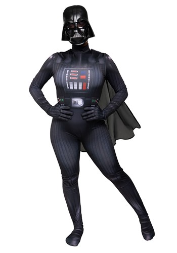 Womens Darth Vader Zentai Suit Costume