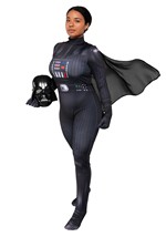 Womens Darth Vader Zentai Suit Costume Alt 6