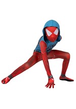 Boys Scarlet Spider Gaming Zentai Suit Costume Alt 6