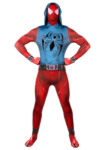 Mens Scarlet Spider Gaming Zentai Suit Costume