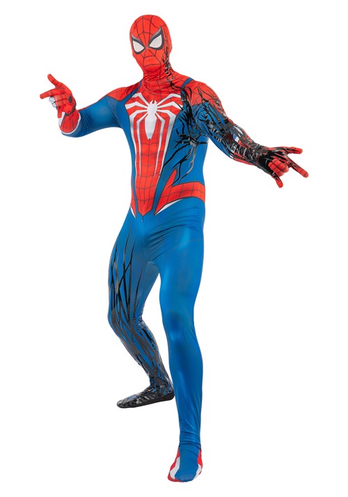 Mens SpiderMan Adv Suit Symbiote Zentai Suit Costume