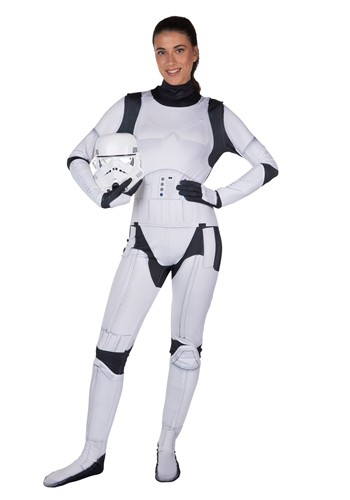 Womens Stormtrooper Zentai Suit Costume Main 1