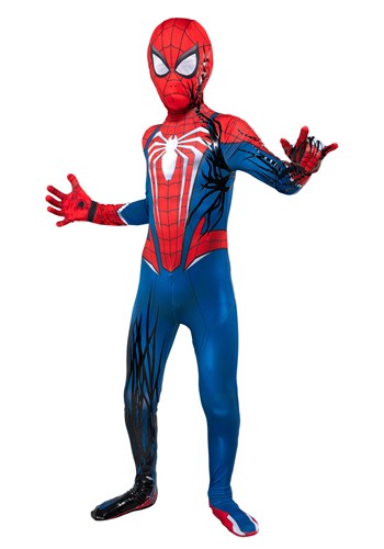Boys SpiderMan Adv Suit Symbiote Zentai Suit Costume