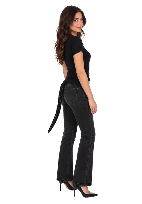 Sequined Black Cat Tail Costume Accessory