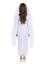 Girls Medieval White Costume Dress with Cape Alt 1
