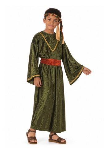 Kid's Green Wiseman Costume Robe upd