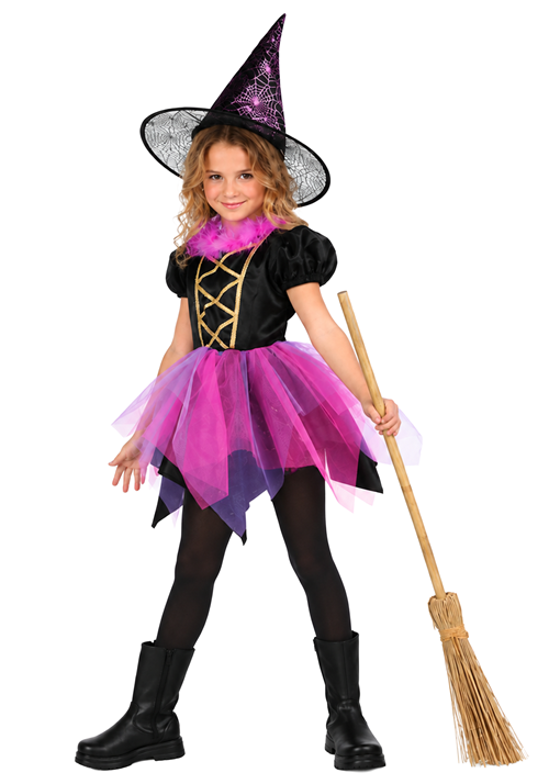 Girls Witch of Fairyland Dress Costume
