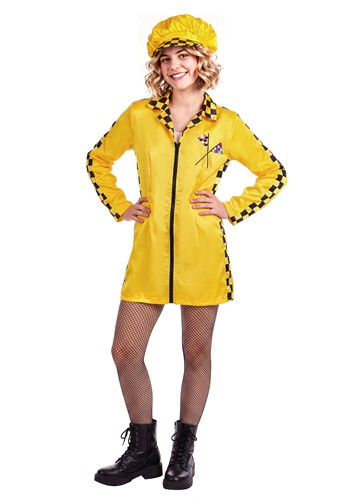 Girls Yellow Speedster Costume Dress