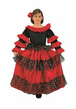Girls Spanish Beauty Dress Costume