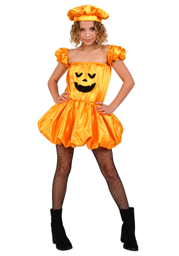 Girls Pumpkin Patch Dress Costume
