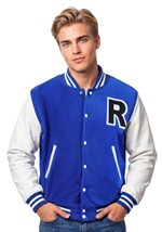 Mens Blue Letterman Jacket Costume