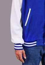 Mens Blue Letterman Jacket Costume Alt 6