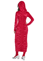 Kids Red Dress with Hood Costume Alt 1