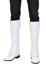 White PVC Boot Tops Accessory