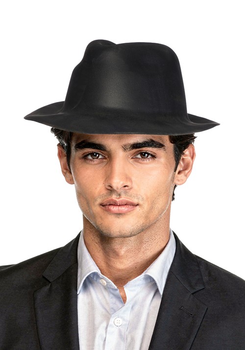 Adult Eva Black Gangster Costume Hat