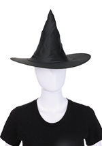 Kids Black Taffeta Witch Hat Accessory Alt 1