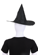 Kids Black Taffeta Witch Hat Accessory Alt 2