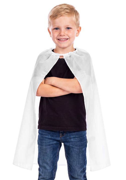 Kids Superhero White Costume Cape