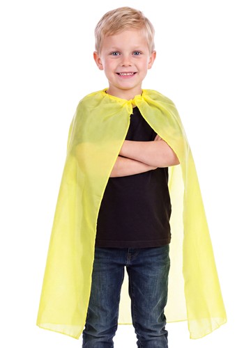 Kids Superhero Yellow Costume Cape