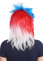 Adult Punk Red White and Blue Costume Wig Alt 1
