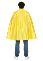 Adult Superhero Yellow Costume Cape Alt 1