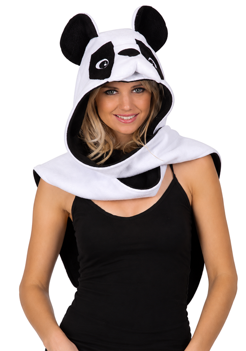 Adult Parker the Panda Hood and Scarf Set