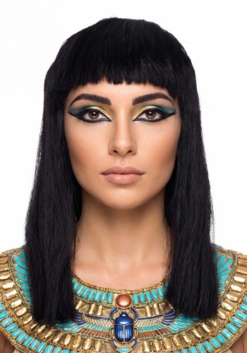 Womens Classic Black Cleopatra Costume Wig