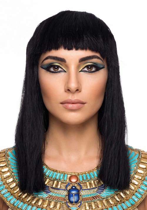 Womens Classic Black Cleopatra Costume Wig