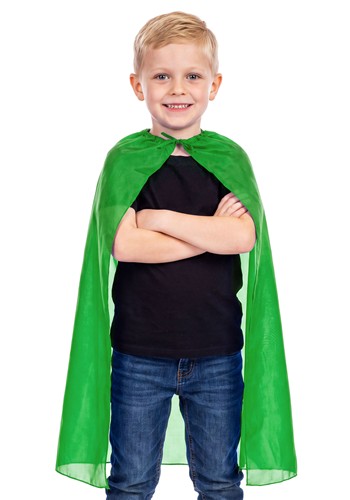 Kids Superhero Green Costume Cape
