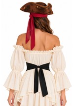 Black Pirate Cummerbund Costume Accessory Alt 1