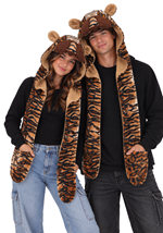 Adult Taylor Tiger Scarf Hood Costume Set