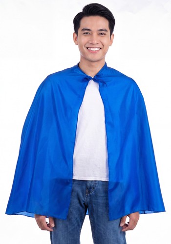 Adult Superhero Blue Costume Cape