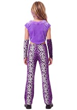 Kids Purple Cheetah Rock Star Costume Alt 1