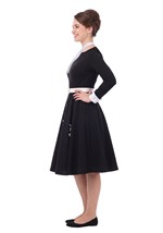 Girls Teen Black 50s Costume Poodle Skirt Alt 2
