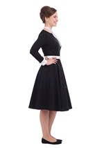 Girls Teen Black 50s Costume Poodle Skirt Alt 3